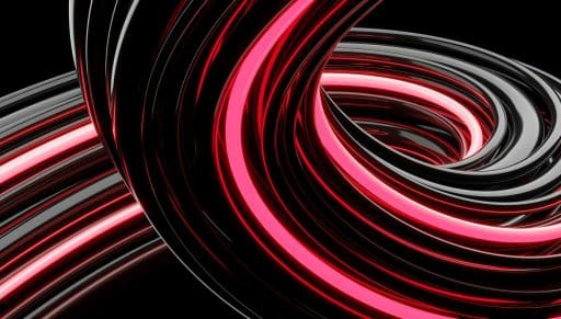black and red swirls